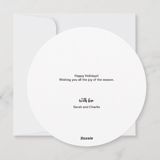 Weihnachten 2023 Ein Foto Moderner Kranz (Rückseite)