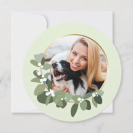 Weihnachten 2023 Ein Foto Moderner Kranz