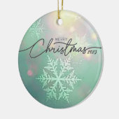 Weihnachten 2023 Keramik Circle Ornament (Links)