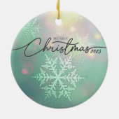 Weihnachten 2023 Keramik Circle Ornament (Hinten)