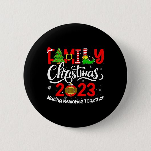 Weihnachten 2023 - Matching Outfits Team Santa Button (Vorderseite)