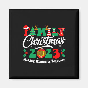 Weihnachten 2023 Matching Squad Fun Xmas Sant Magnet