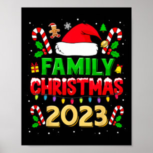Weihnachten 2023 Shirt für Familien - Matching X Poster