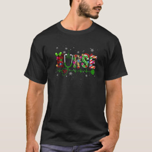 Weihnachten 2023 Stethoscope RN LPN Scrub Nurs T-Shirt