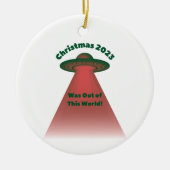 Weihnachten 2023 war aus dieser Welt Keramik Ornament (Vorne)