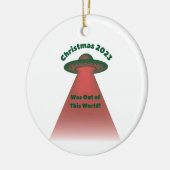 Weihnachten 2023 war aus dieser Welt Keramik Ornament (Links)