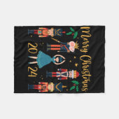 Weihnachten 2024 Clara und Nutcracker Ballett Paja Fleecedecke (Vorderseite (Horizontal))