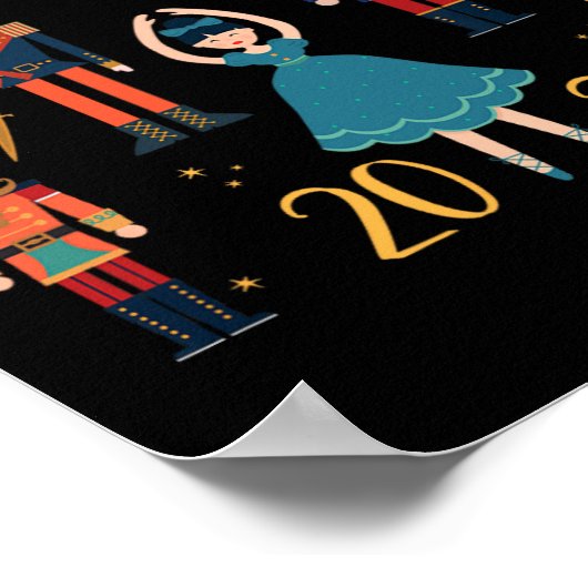 Weihnachten 2024 Clara und Nutcracker Ballett Paja Poster (Ecke)