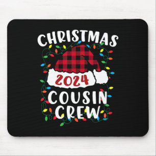 Weihnachten 2024 Cousin Crew Weihnachten Lichter W Mousepad