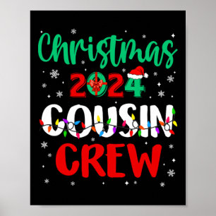 Weihnachten 2024 Cousin Crew Weihnachten Sonnensch Poster