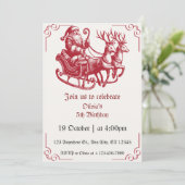 Weihnachten 2024 einladung (Stehend Vorderseite)