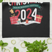 Weihnachten 2024 Erinnerungen zusammenbauen Geschirrtuch (Gefaltet)