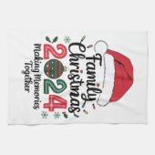 Weihnachten 2024 Erinnerungen zusammenbauen Geschirrtuch (Horizontal)