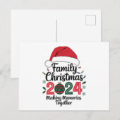 Weihnachten 2024 Erinnerungen zusammenbauen Postkarte (Vorne/Hinten)