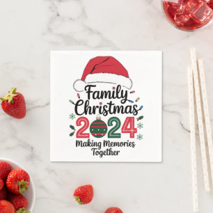Weihnachten 2024 Erinnerungen zusammenbauen Serviette