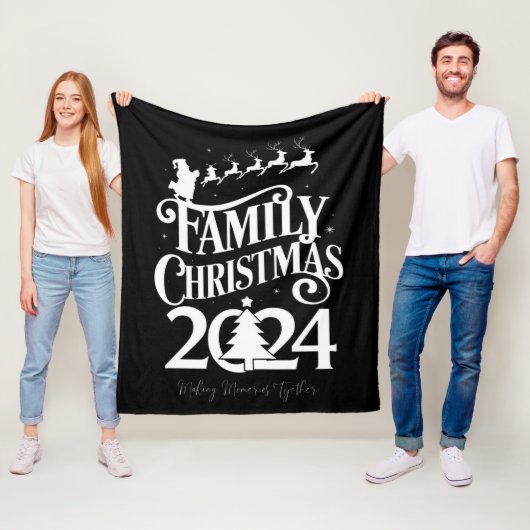 Weihnachten 2024 - Erinnerungen zusammenpassen Fleecedecke (Beispiel)