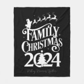 Weihnachten 2024 - Erinnerungen zusammenpassen Fleecedecke (Vorderseite)