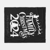 Weihnachten 2024 - Erinnerungen zusammenpassen Fleecedecke (Vorderseite (Horizontal))