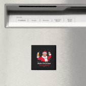 Weihnachten 2024 Funny Trump & amp; Bier machen Ch Magnet (In Situ (Geschirrspüler))