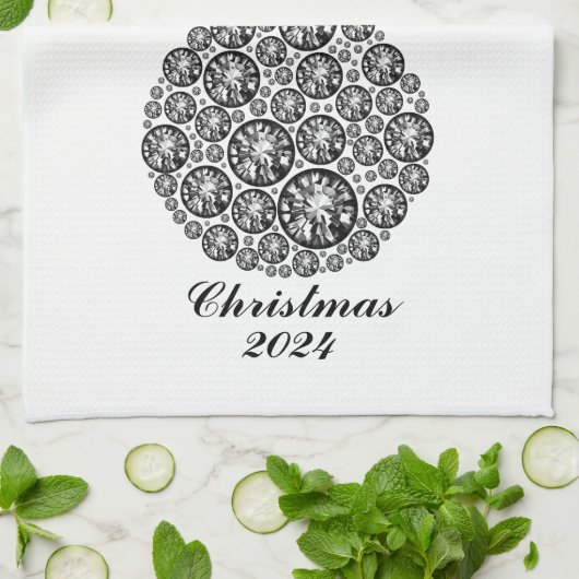 Weihnachten 2024 geschirrtuch (Gefaltet)
