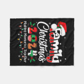 Weihnachten 2024 Matching Outfit Xmas Squad S Fleecedecke (Vorderseite (Horizontal))