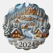 Weihnachten 2024 ornament karte (Rückseite)