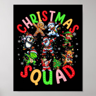 Weihnachten 2024 Team Santa Elf Squad Xmas Matchin Poster
