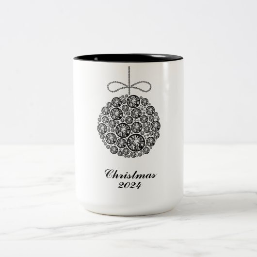 Weihnachten 2024 zweifarbige tasse (Mittel)