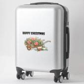 Weihnachten 2025 aufkleber (Koffer)