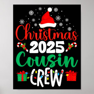 Weihnachten 2025 Cousin-Crew Xmas passende Familie Poster