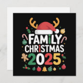 Weihnachten 2025 Crew Gruppe Matching Family (Vorne/Hinten)