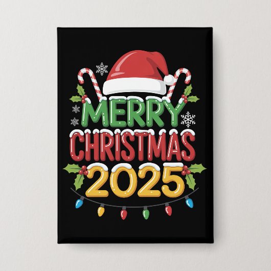 Weihnachten 2025 Crew Gruppe Matching Family Button (Vorderseite)