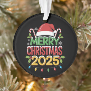 Weihnachten 2025 Crew Gruppe Matching Family Ornament