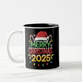 Weihnachten 2025 Crew Gruppe Matching Family Zweifarbige Tasse (Links)
