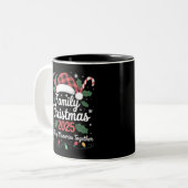 Weihnachten 2025 Crew Gruppe Matching Family Zweifarbige Tasse (Vorderseite Links)