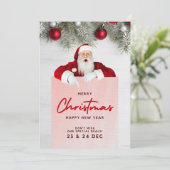 Weihnachten 2025 dankeskarte (Stehend Vorderseite)