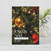 Weihnachten 2025 einladung (Stehend Vorderseite)