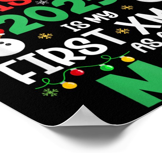 Weihnachten 2025 ist mein erstes Weihnachtsfest al Poster (Ecke)