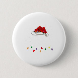 Weihnachten 2025 Lichter Santa Hut Lustiges Gesche Button