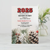 Weihnachten 2025 Neujahr Einladung (Stehend Vorderseite)