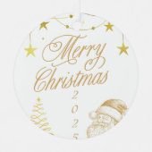 Weihnachten 2025 ornament aus metall (Vorderseite)