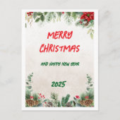 Weihnachten 2025 postkarte (Vorderseite)