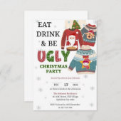 Weihnachten 2025 RSVP karte (Vorne/Hinten)