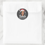 Weihnachten 2025, runder aufkleber (Tasche)