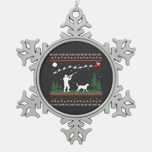 Weihnachten 2025, schneeflocken Zinn-Ornament (Vorderseite)