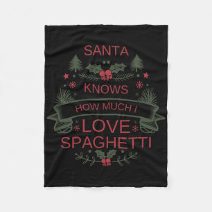Weihnachten 2025 Spaghetti Shirt Spaß für Komfort Fleecedecke