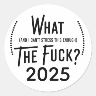 Weihnachten 2025 Was und ich kann das nicht genug  Runder Aufkleber