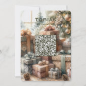 Weihnachten 2026 Kalender QR Code Business Card (Vorderseite)