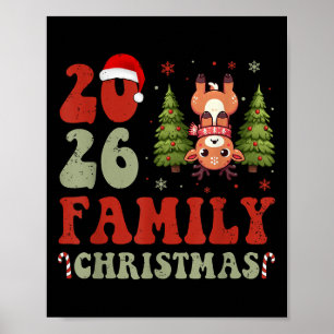 Weihnachten 2026 Reindeer Xmas Matching Poster