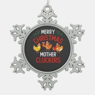 Weihnachten 2026,  schneeflocken Zinn-Ornament